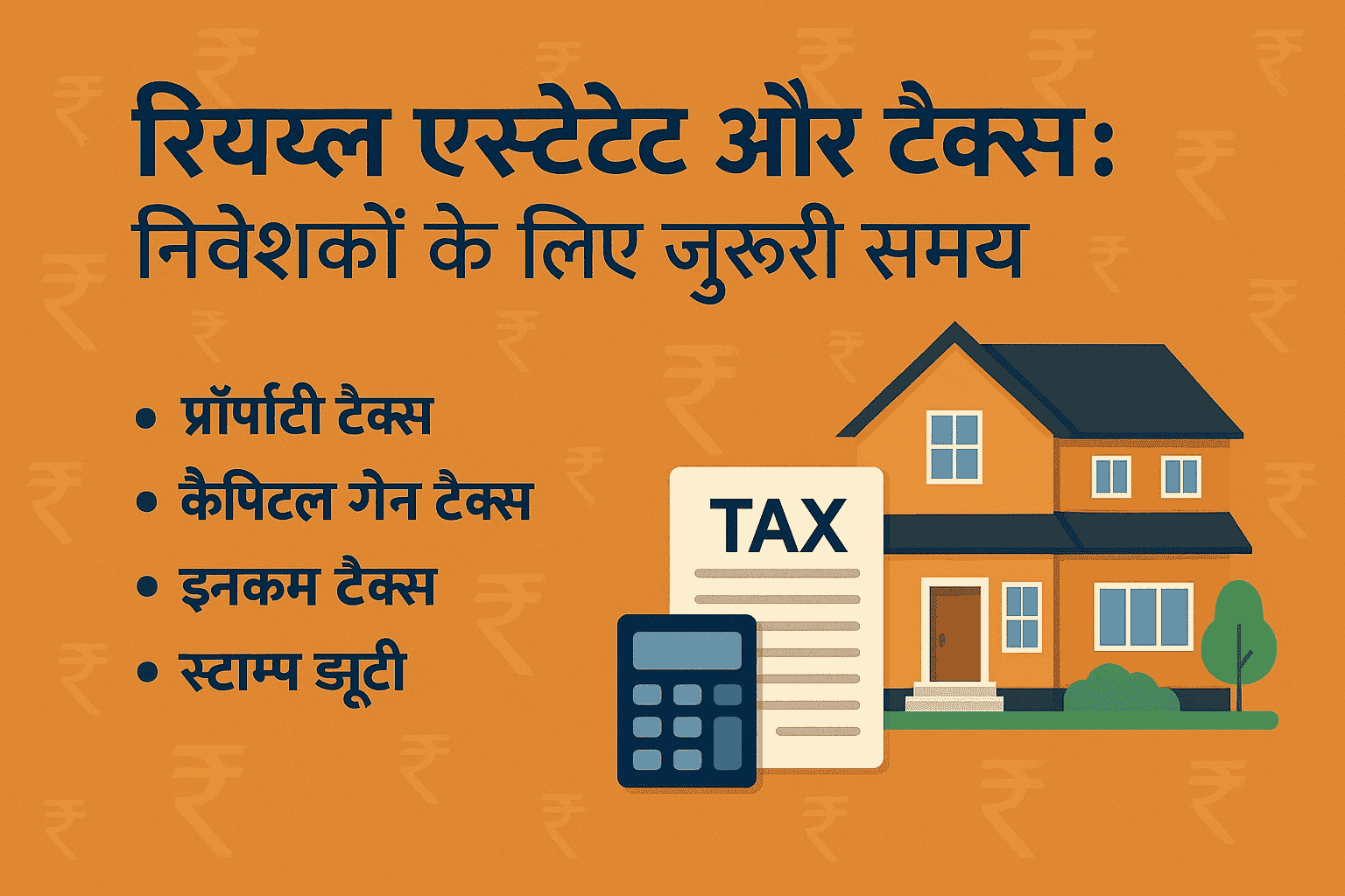 रियल एस्टेट और टैक्स: निवेशकों के लिए जरूरी जानकारी